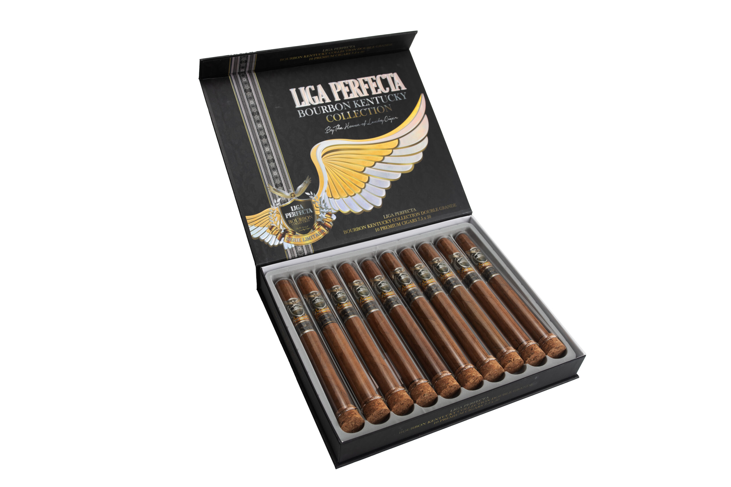 Lucky Cigars Liga Perfecta Bourbon Kentucky Collection 7.5 x 50