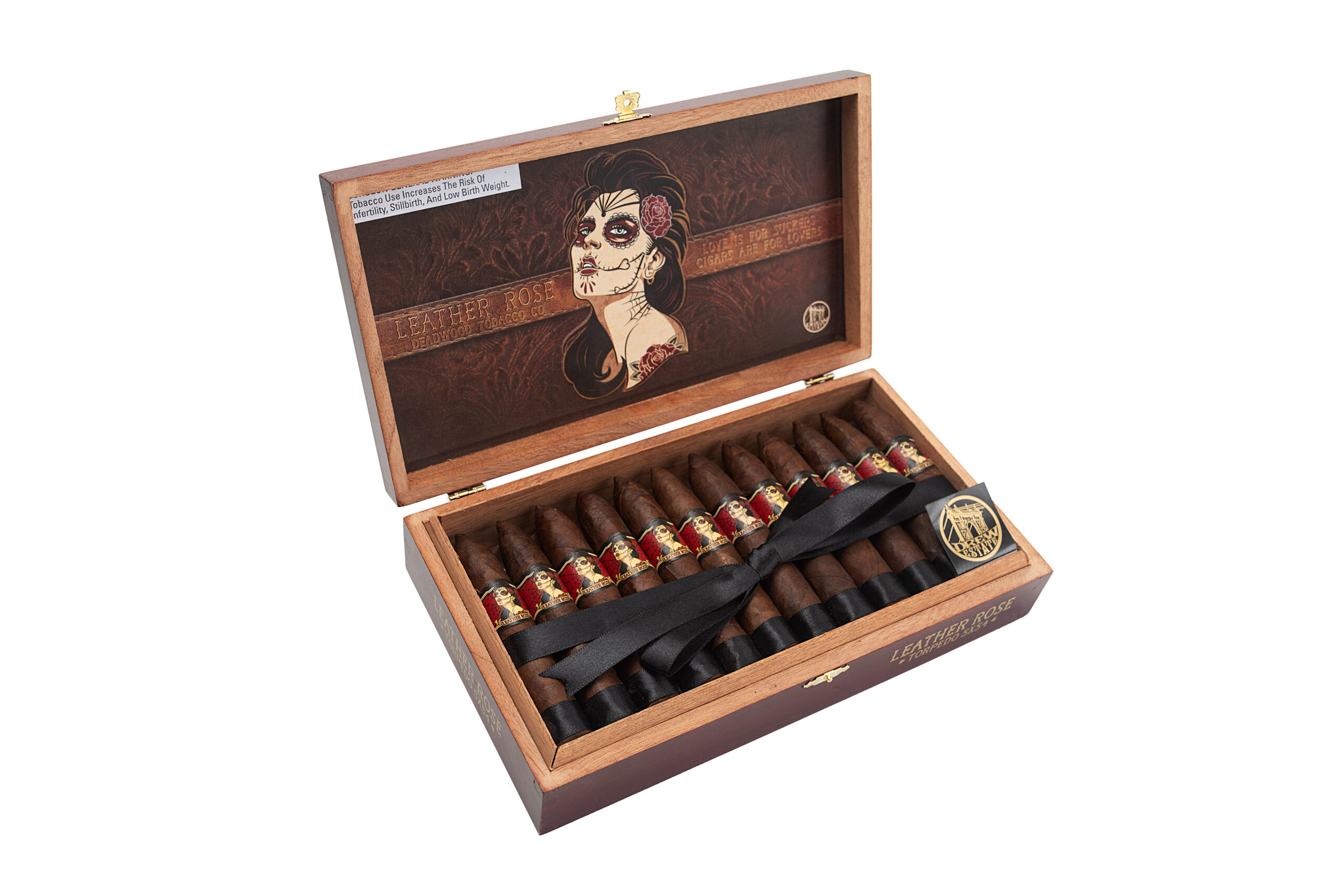 Drew Estate Deadwood Leather Rose 5 x 54 Torpedo