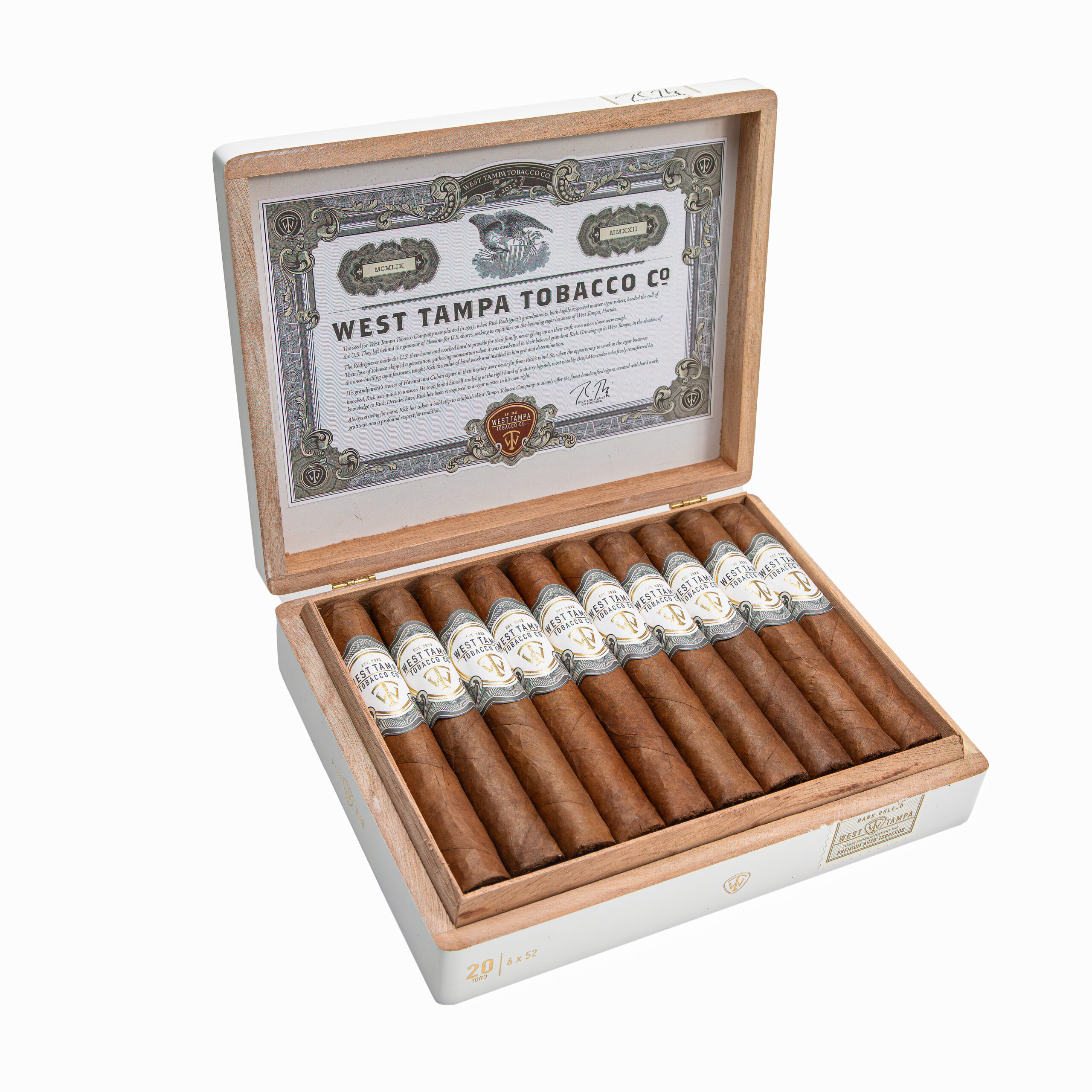 West Tampa White Robusto 5 x 50