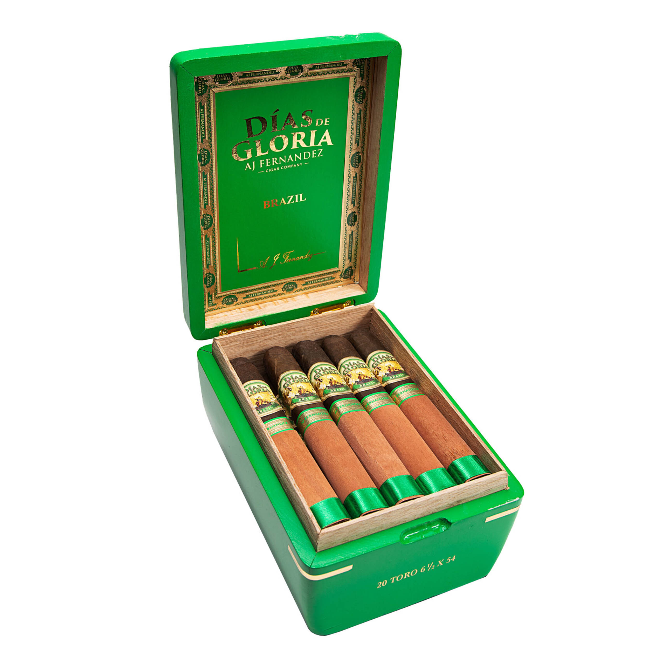 AJ Fernandez Dias de Gloria Brazil Toro Green Toro 6.5 x 54