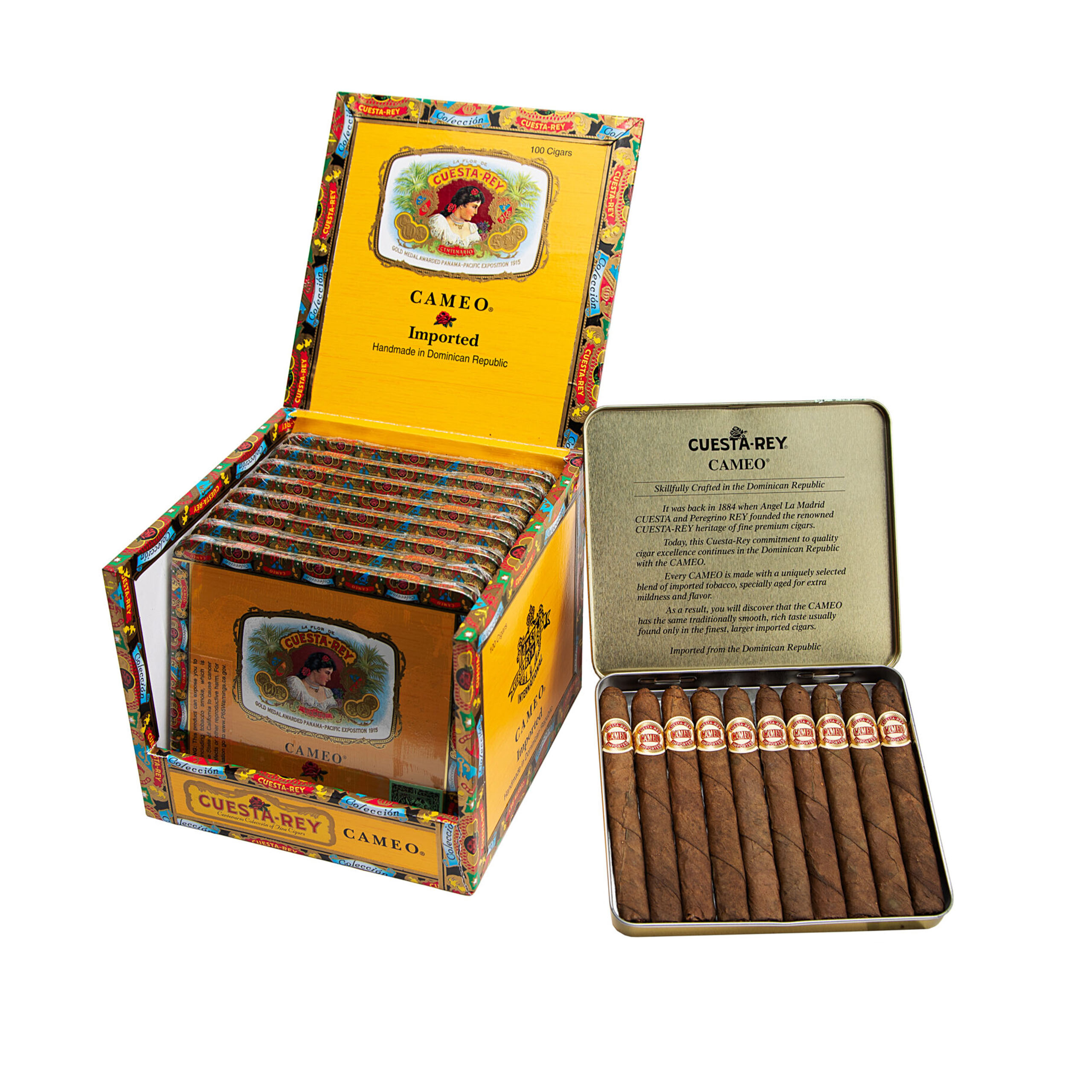 JC Newman Cuesta Rey Cameo Tins (10 ct) 4.25 x 32